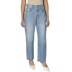 Nelle Atelier Womens Petite The Claire Boyfriend Denim, Blue